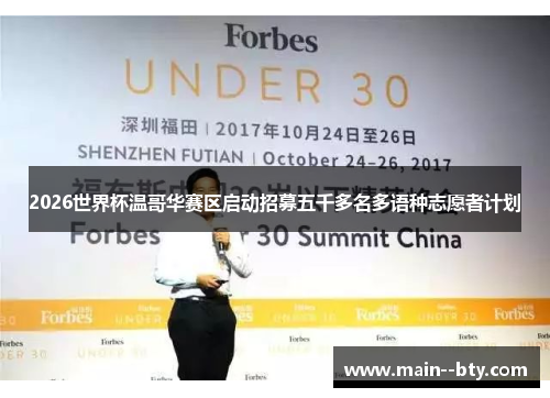 2026世界杯温哥华赛区启动招募五千多名多语种志愿者计划 2026世界杯温哥华赛区启动招募五千多名多语种志愿者计划